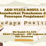 Diseminasi Budaya Positif di SMAN 1 Pangkalan