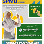 PENGUMUMAN SPMB TAHAP 1 SMAN 1 PANGKALAN TAHUN PELAJARAN 2025-2026